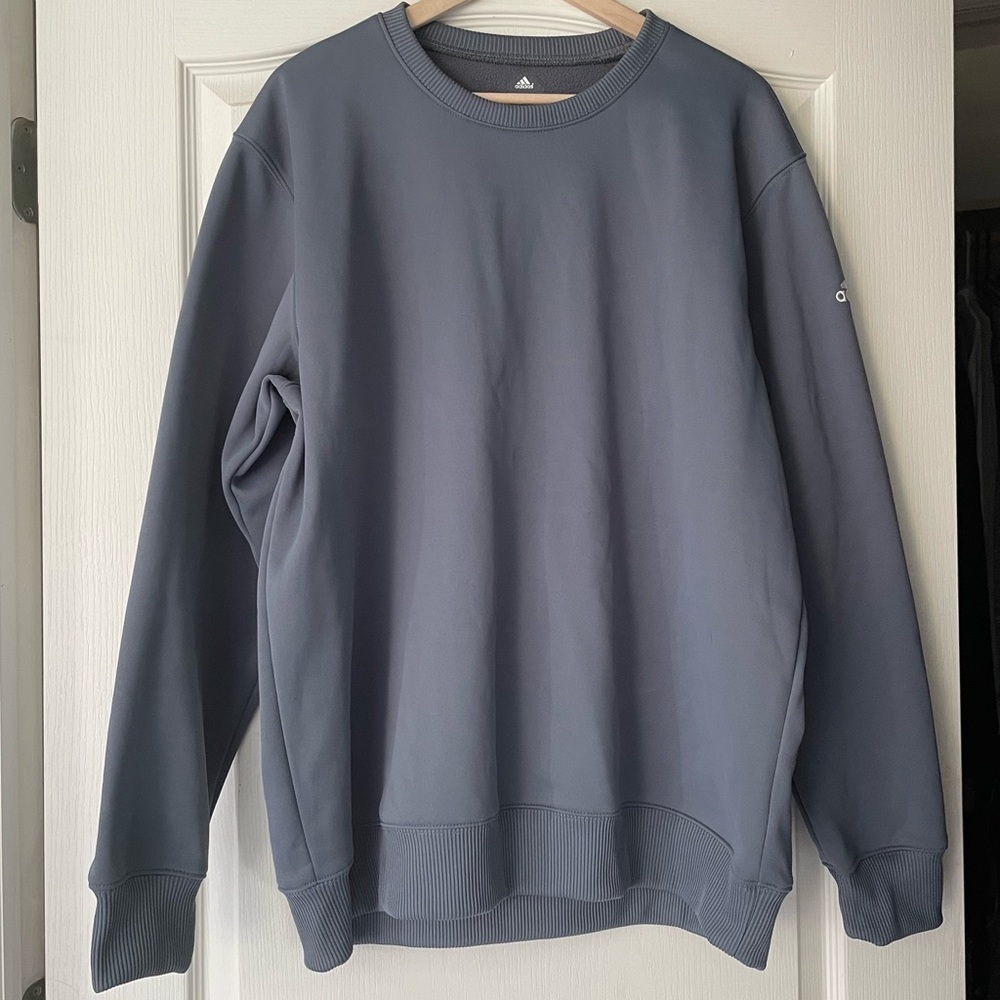XL Gray Adidas Crew Neck Sweatshirt
